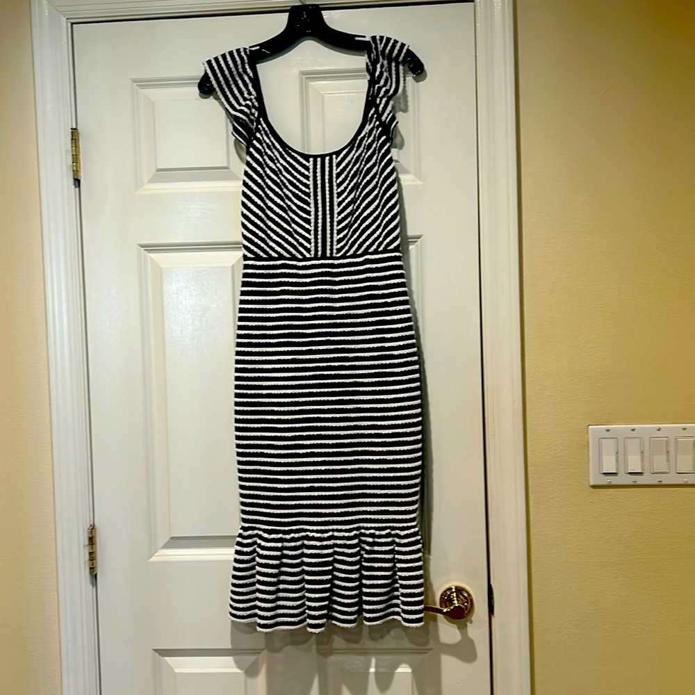 BCBG Max Azria size medium, black and white dress